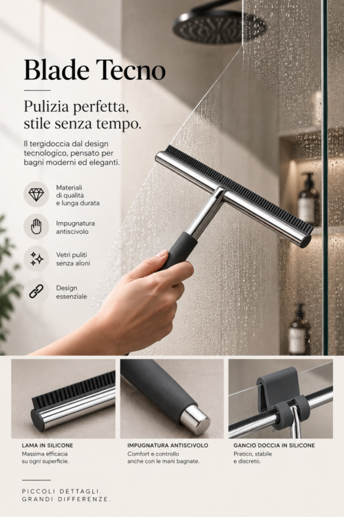 Tergidoccia in acciaio inox Blade Tecno